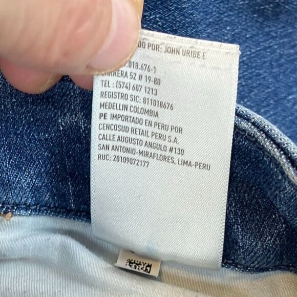 American Eagle Womens Jeans 4 Short Distressed High Rise Skinny Jeggings Blue - Picture 11 of 16